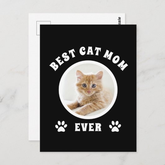猫最高の母の撮カスタム影パーソナライズされた ポストカード (正面/裏面)