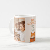 猫最高の母の日のペットの写真 コーヒーマグカップ (正面左)