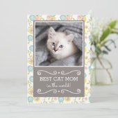 猫最高の母の日 カード (スタンド正面)