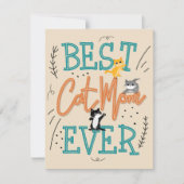 猫最高の母の日 カード (正面)
