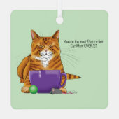 猫最高の母の日 メタルオーナメント (裏面)