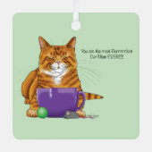 猫最高の母の日 メタルオーナメント (正面)