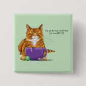 猫最高の母の日 缶バッジ (正面)