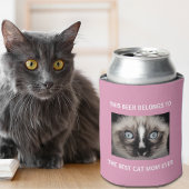 猫最高の母はカスタムPhoto Pink 缶クーラー