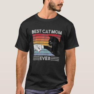 猫最高の母は常におもしろいヴィンテージ猫ママ母D Tシャツ
