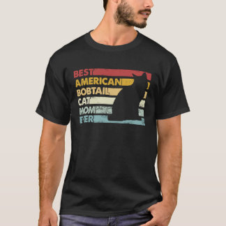 猫最高の母は母にアメリカのボブテール猫 Tシャツ