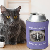 猫最高の母エバカスタムー写真紫 缶クーラー