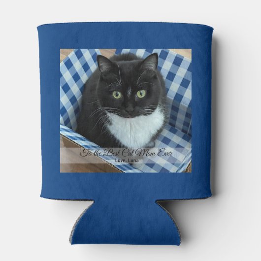 猫最高の母エバー装飾用クッション 缶クーラー (裏面)