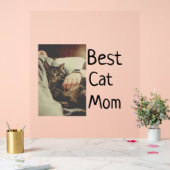 猫最高の母パパの追加cat写真名ギフトテンプレート アクリルサイン (ウェディング)