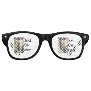猫最高の母パパの追加cat写真名ギフトテンプレート レトロサングラス