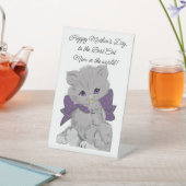 猫最高の母ペデスタル標識 台座サイン (インサイチュ)