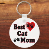 猫最高の母母商品 キーホルダー (正面)