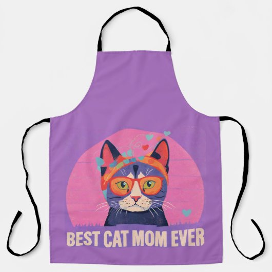 猫最高の母 エプロン (正面)