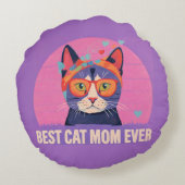 猫最高の母 ラウンドクッション (裏面)