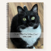 猫最高の母Everフォトノート ノートブック (正面)