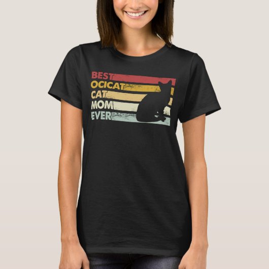 猫最高の母Ocicat Cat Tシャツ (正面)