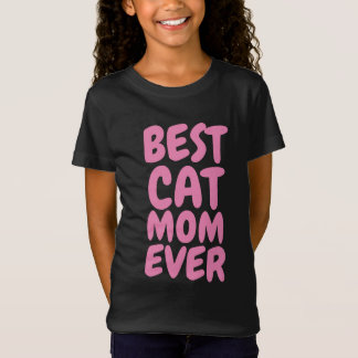 猫最高の母Tシャツの女の子TEE Tシャツ