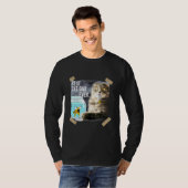 猫最高の猫パパエバ食べネコのドードル魚 Tシャツ (正面フル)