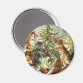 猫木飾ヴィンテージ磁石 マグネット (正面/裏面)