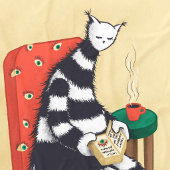 猫本読好き フリースブランケット