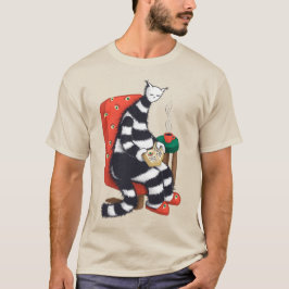 猫本読好き Tシャツ