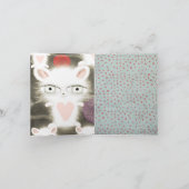 猫束カードおもしろい悔やみや弔慰素敵な挨拶 カード (内部)