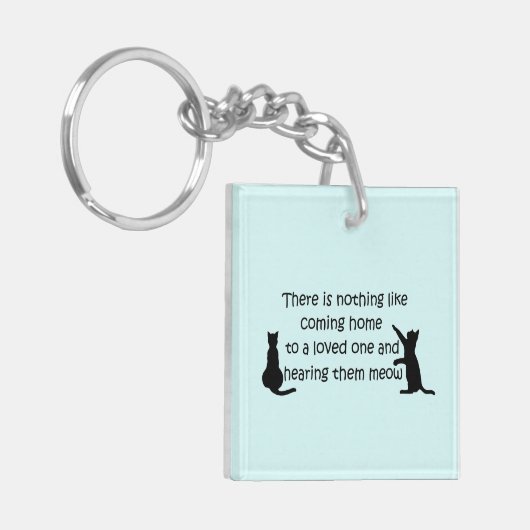 猫来の家 キーホルダー (正面左)
