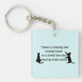 猫来の家 キーホルダー (正面)