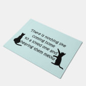 猫来の家 ドアマット (アングル)