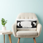 猫枕おもしろい猫好きギフトとデコール ランバークッション (椅子)