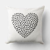 猫枕ハート クッション (正面)