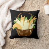 猫枕バスケット クッション (ブランケット)