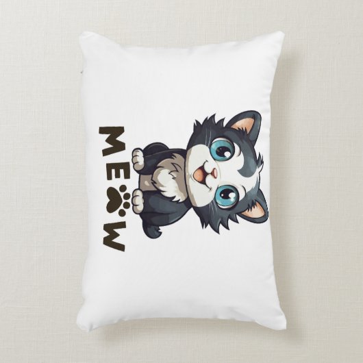 猫枕 アクセントクッション (正面(垂直))