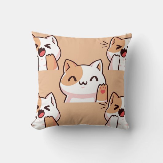 猫枕 クッション (正面)