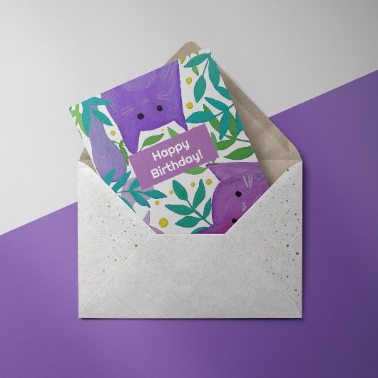 猫枝イラストレーション誕生日カード シーズンカード