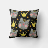 猫柄かわいいペット動物 クッション (裏面)