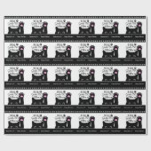 猫柄のおもしろい誕生日 ラッピングペーパー (フラット)