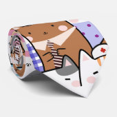 猫柄ネックタイ ネクタイ (ロール)