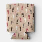 猫柄ピンク 缶クーラー (裏面)