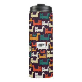 猫柄モノグラムカスタムタンブラー タンブラー