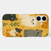 猫柄 | かわいい猫オールオーバープリントデザイン Case-Mate iPhoneケース (裏面 (横))
