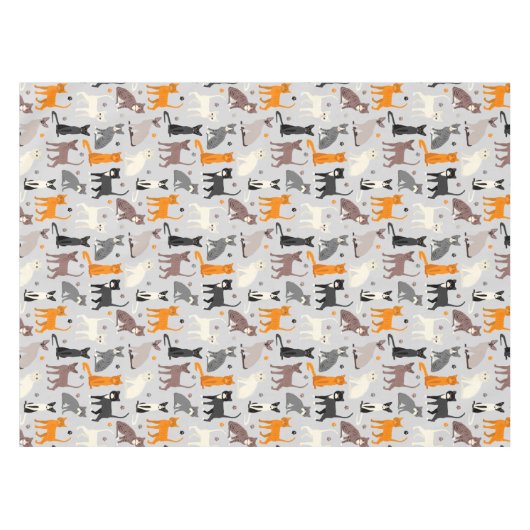 猫柄 テーブルクロス (正面(横))