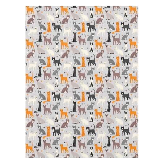 猫柄 テーブルクロス (正面)