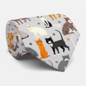 猫柄 ネクタイ (ロール)