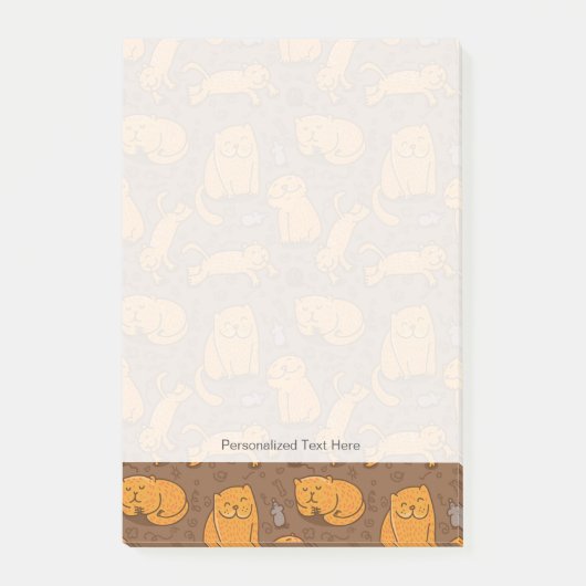 猫柄 ポストイット (正面)