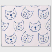猫柄 ラッピングペーパー (フラット)