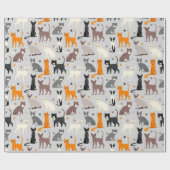 猫柄 ラッピングペーパー (フラット)