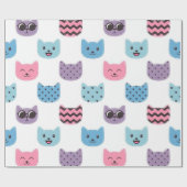 猫柄 ラッピングペーパー (フラット)