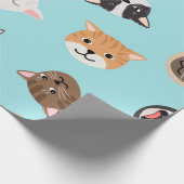猫柄 ラッピングペーパー (角)