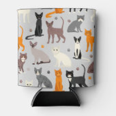 猫柄 缶クーラー (正面)